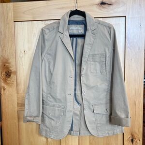Eddie Bauer Legend Wash Blazer, Size 12 Tall, Khaki